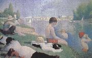 Georges Seurat Bathing at Asnieres (mk35) oil painting on canvas